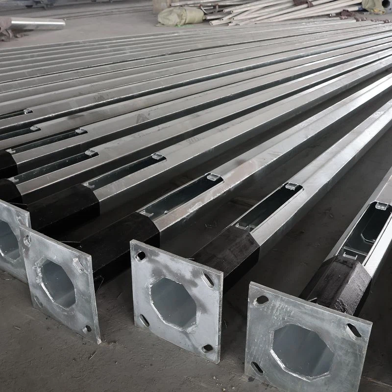 9m Four Arm Street Lamp Pole