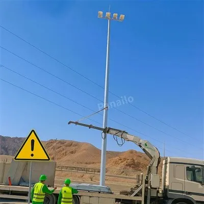Tiang lampu tiang tinggi 18m
