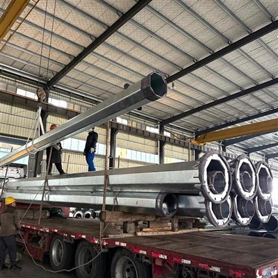 Lengan Lampu Jalan 30m Lengan Single Dengan Pelbagai Lampu Caps